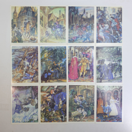 Набор открыток "Александр Дюма. Три мушкетёра", 32 штуки
